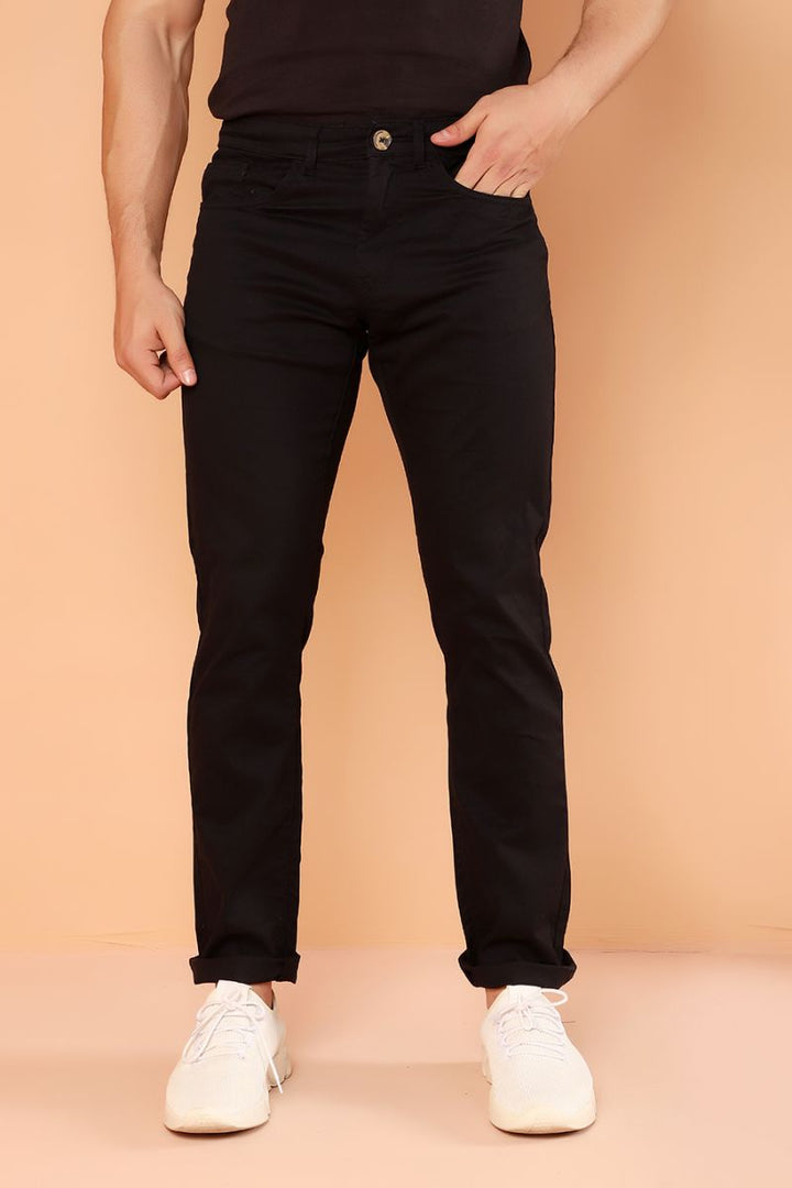 Raven Black Chinos Equator