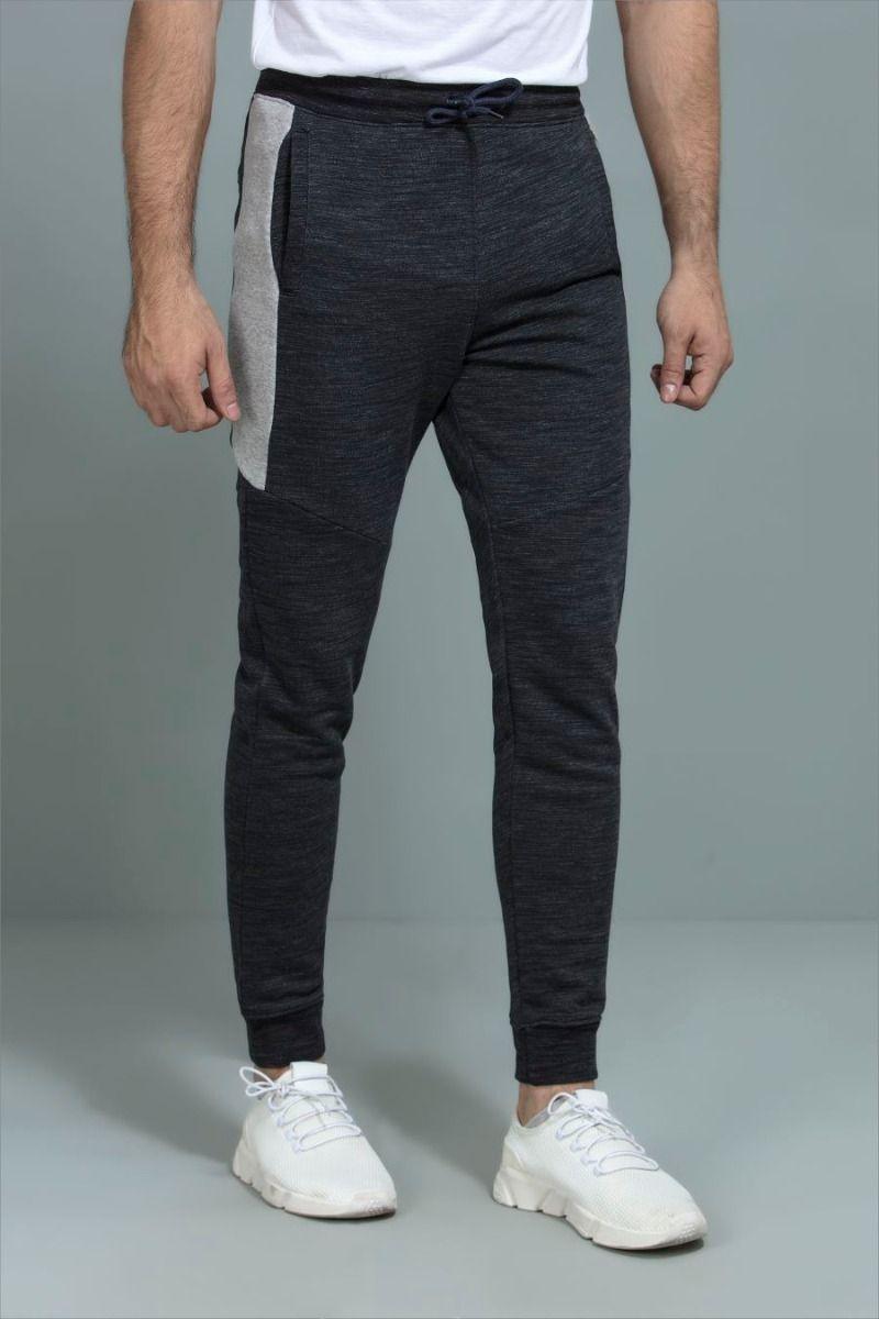 Textured Gray Casual Trousers - Equator Stores