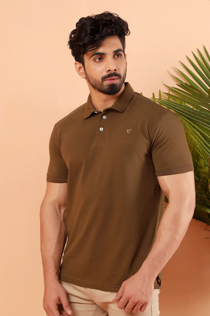 Khakhi T Shirt Collar HS Equator