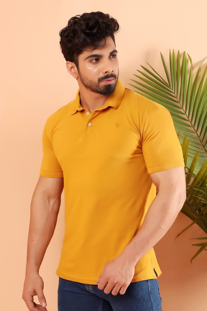 Mustard T Shirt Collar HS
