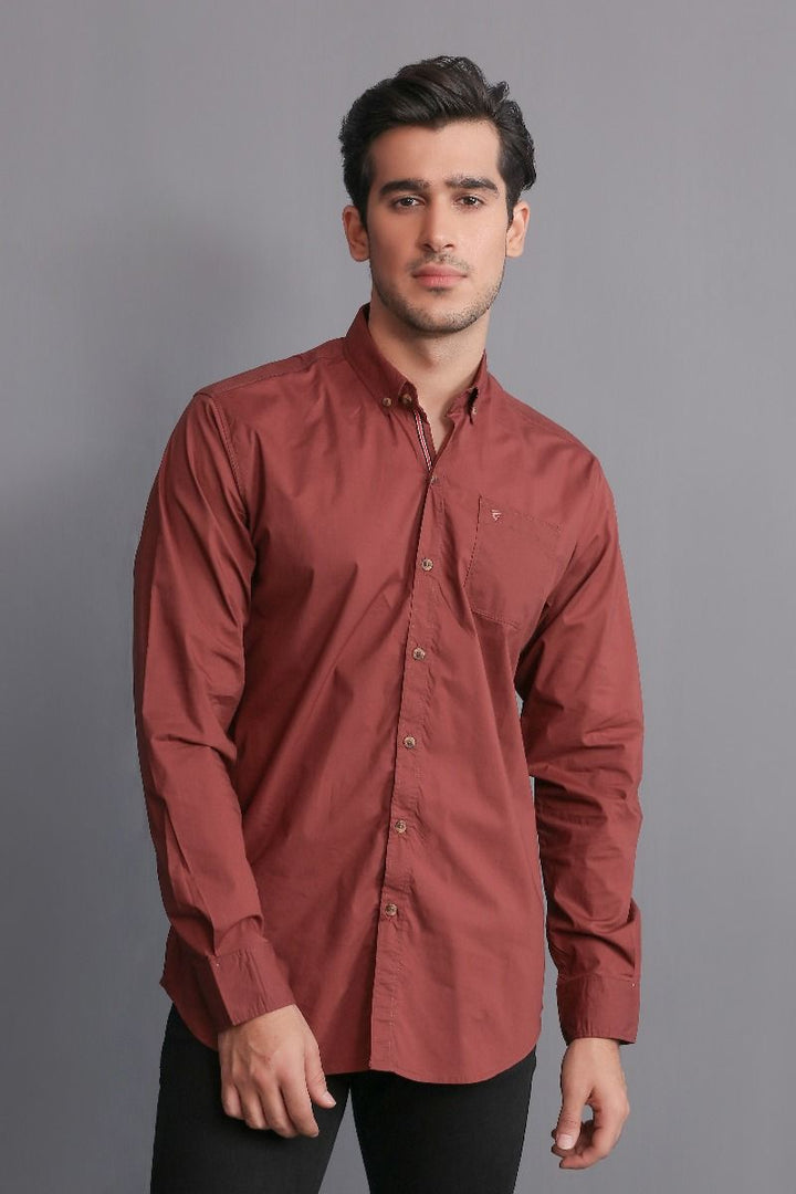 MAROON CASUAL SHIRT Equator