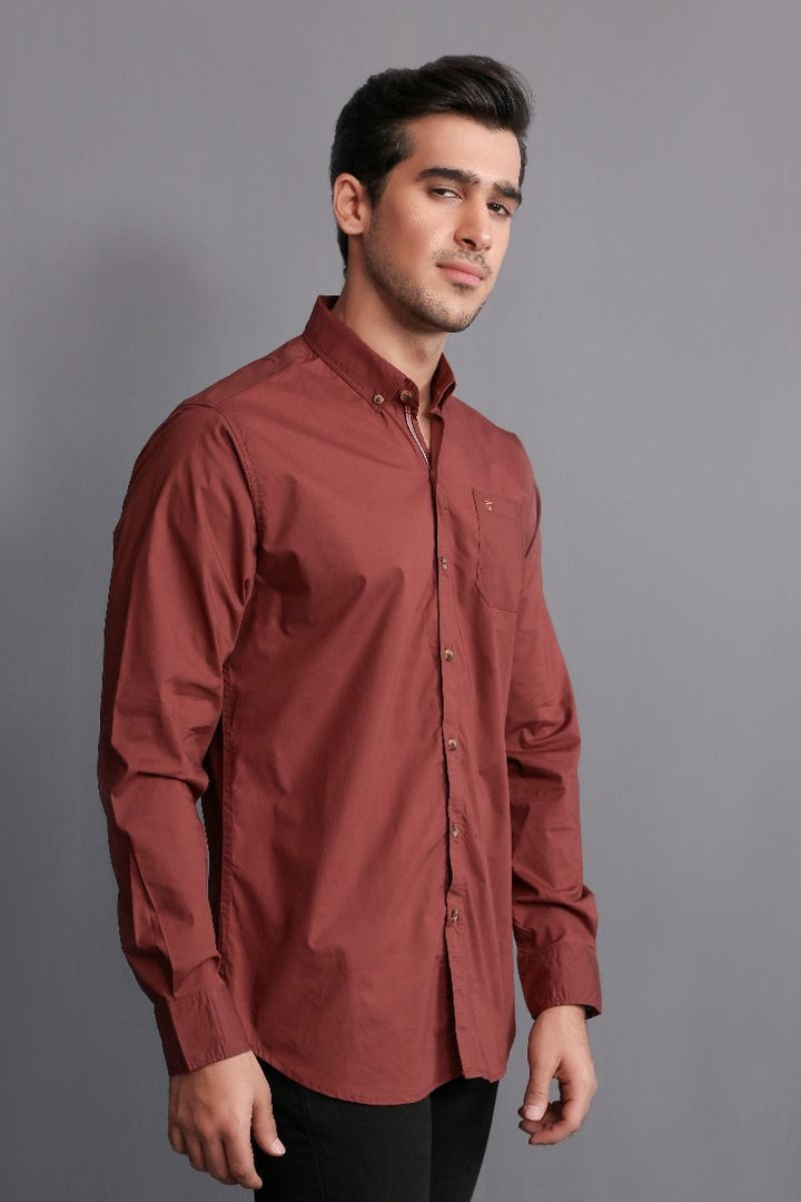 MAROON CASUAL SHIRT Equator