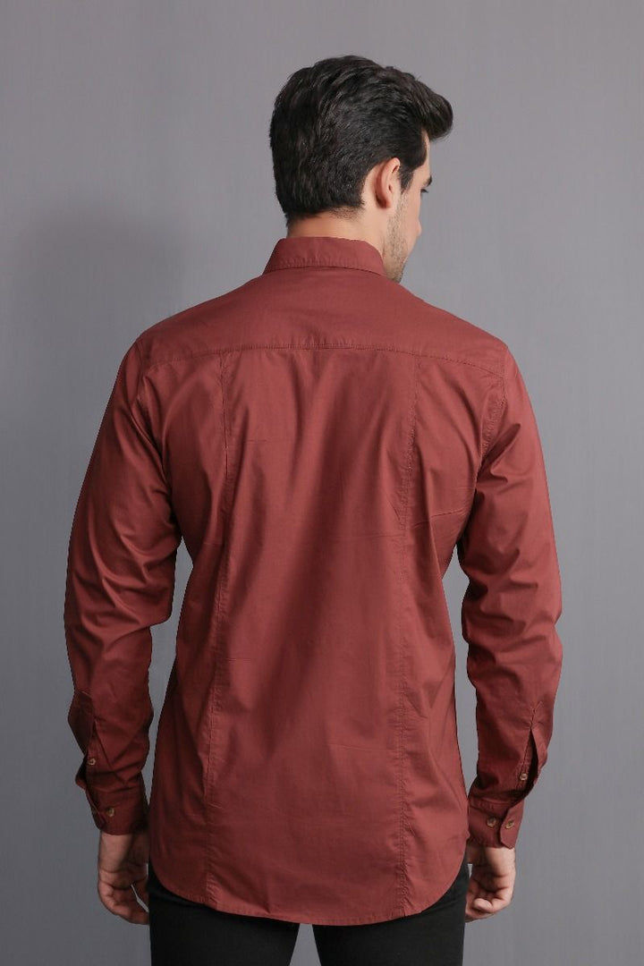 MAROON CASUAL SHIRT Equator