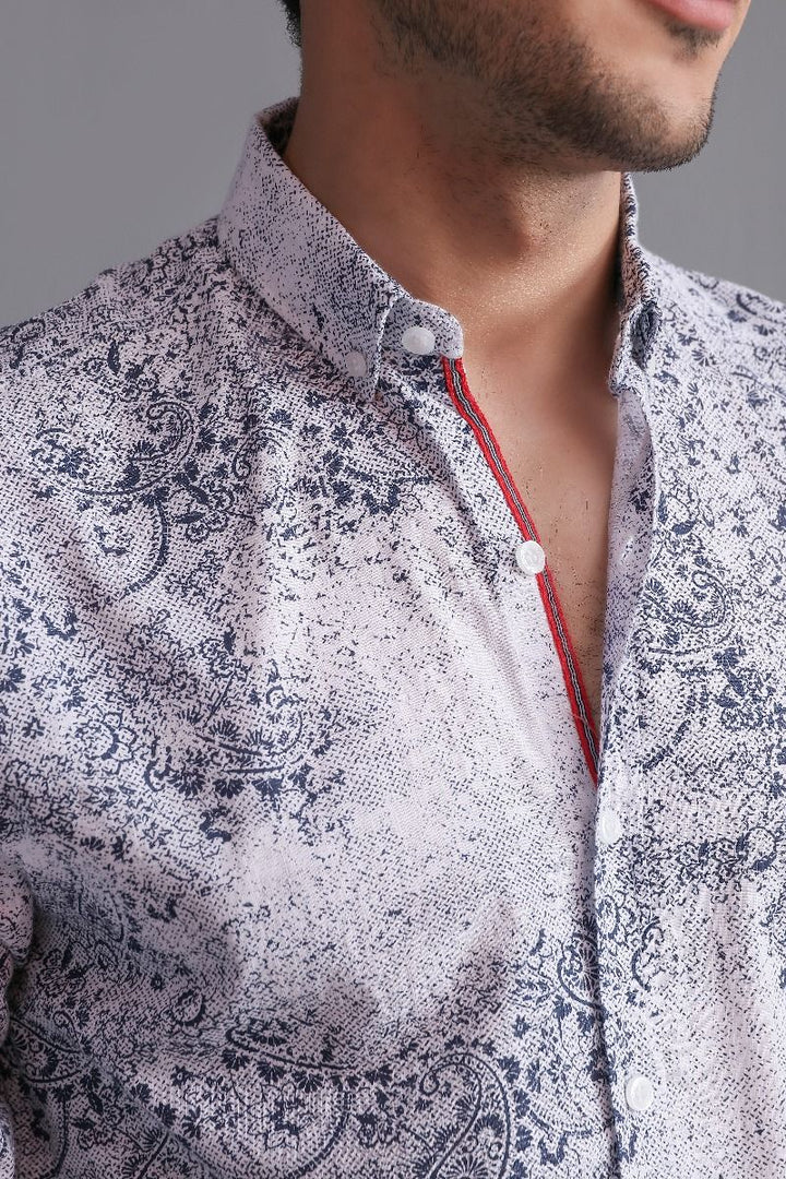 WHITE PAISLEY SHIRT Equator