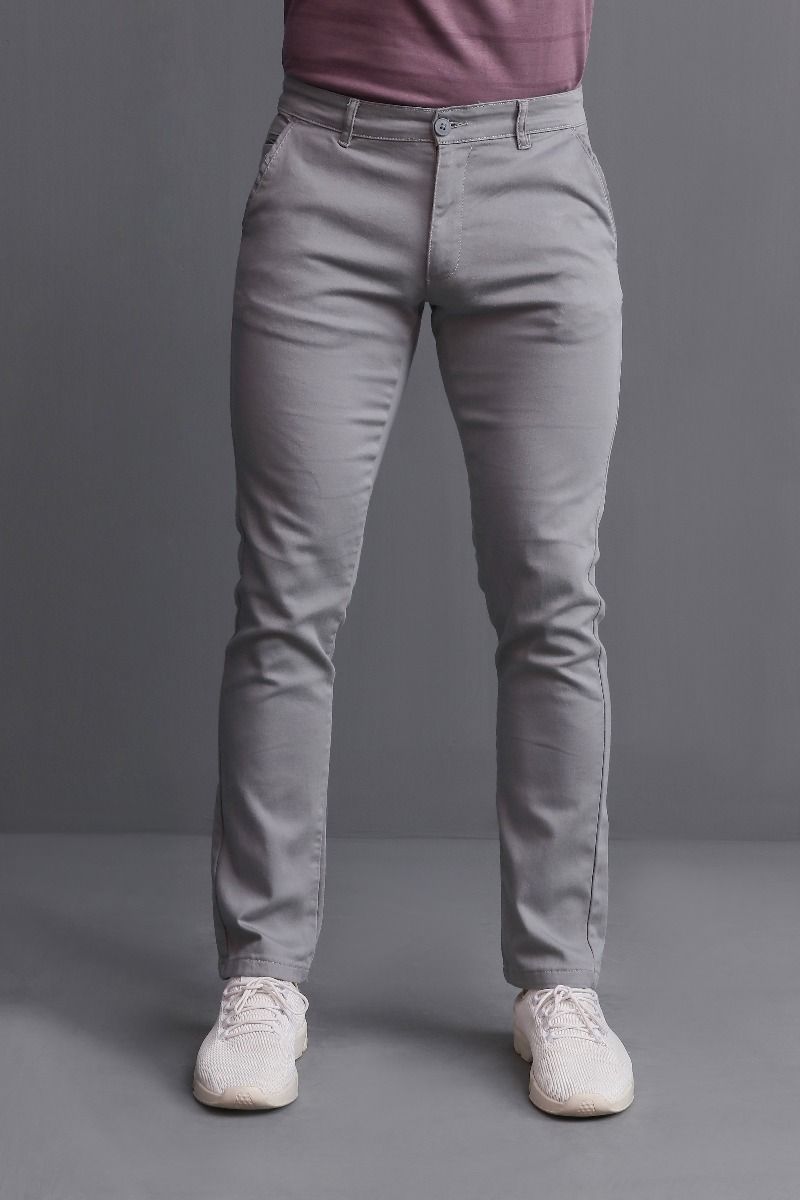 GREY COTTON CHINOS Equator