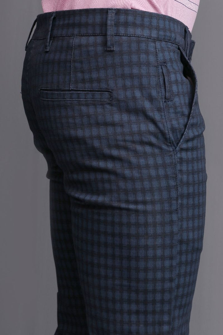 NAVY GINGHAM PANTS Equator