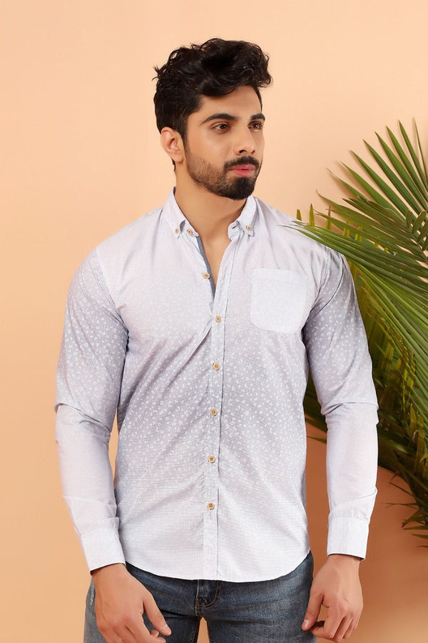 Grey Casual Shirt FS Slim Fit Equator