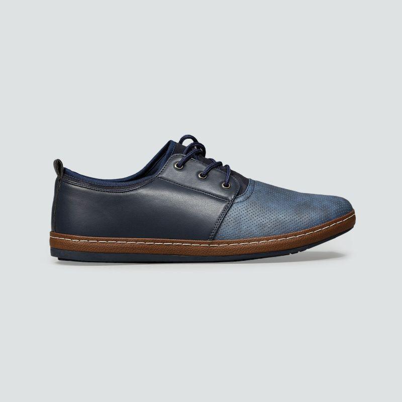 Navy Laced Derby Shoes - Equator Stores