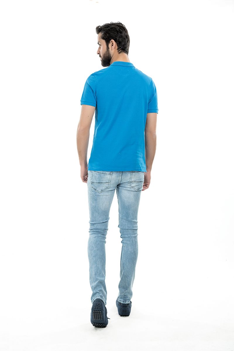 Blue T Shirt Collar HS