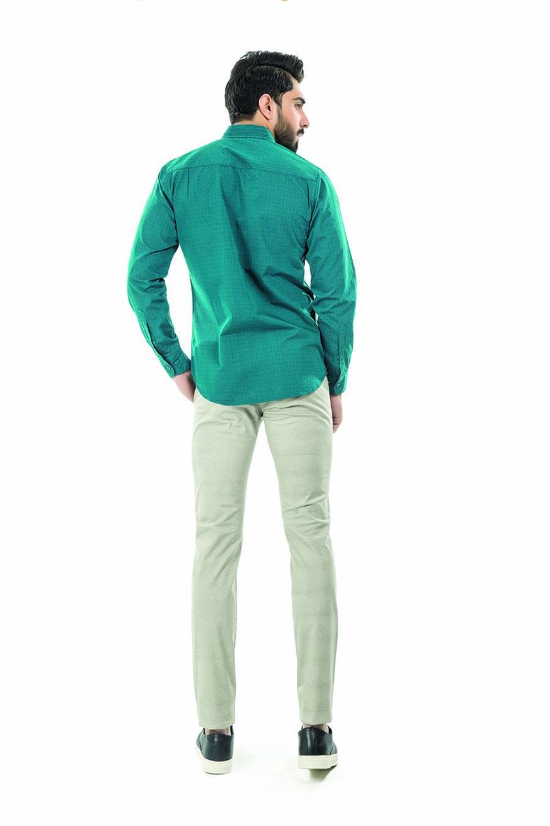 Green Casual Shirt FS Regular Fit Equator