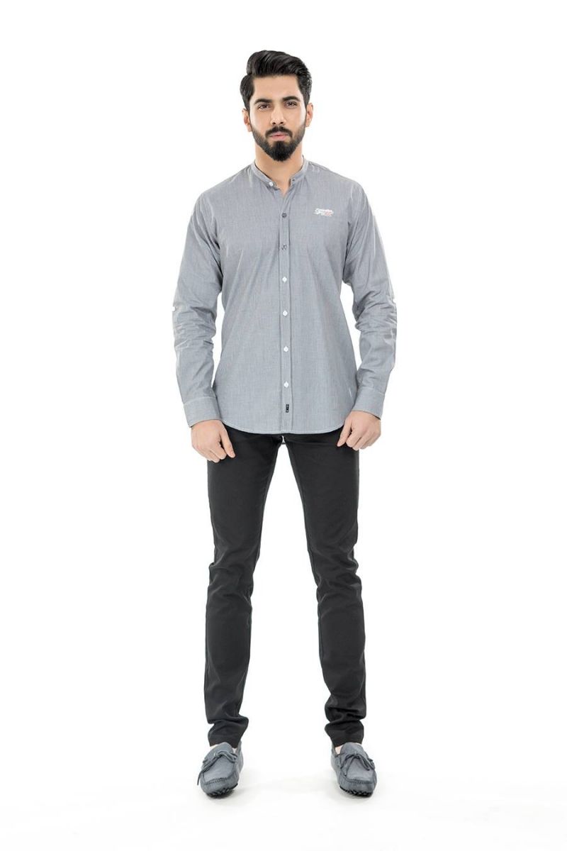 Grey Casual Shirt FS Regular Fit Equator