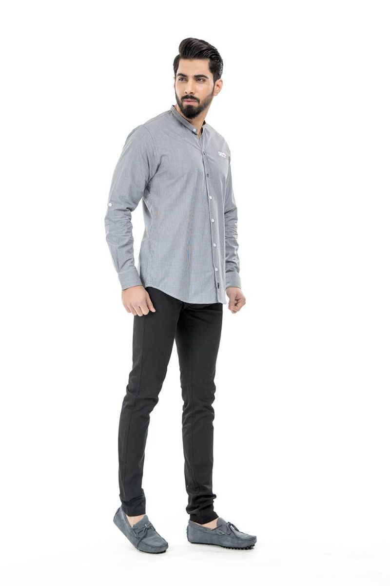 Grey Casual Shirt FS Regular Fit Equator