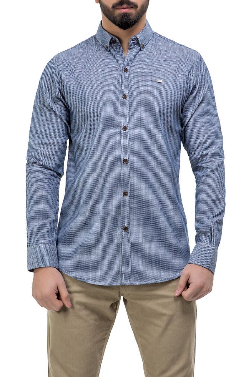 Blue Casual Shirt FS Regular Fit