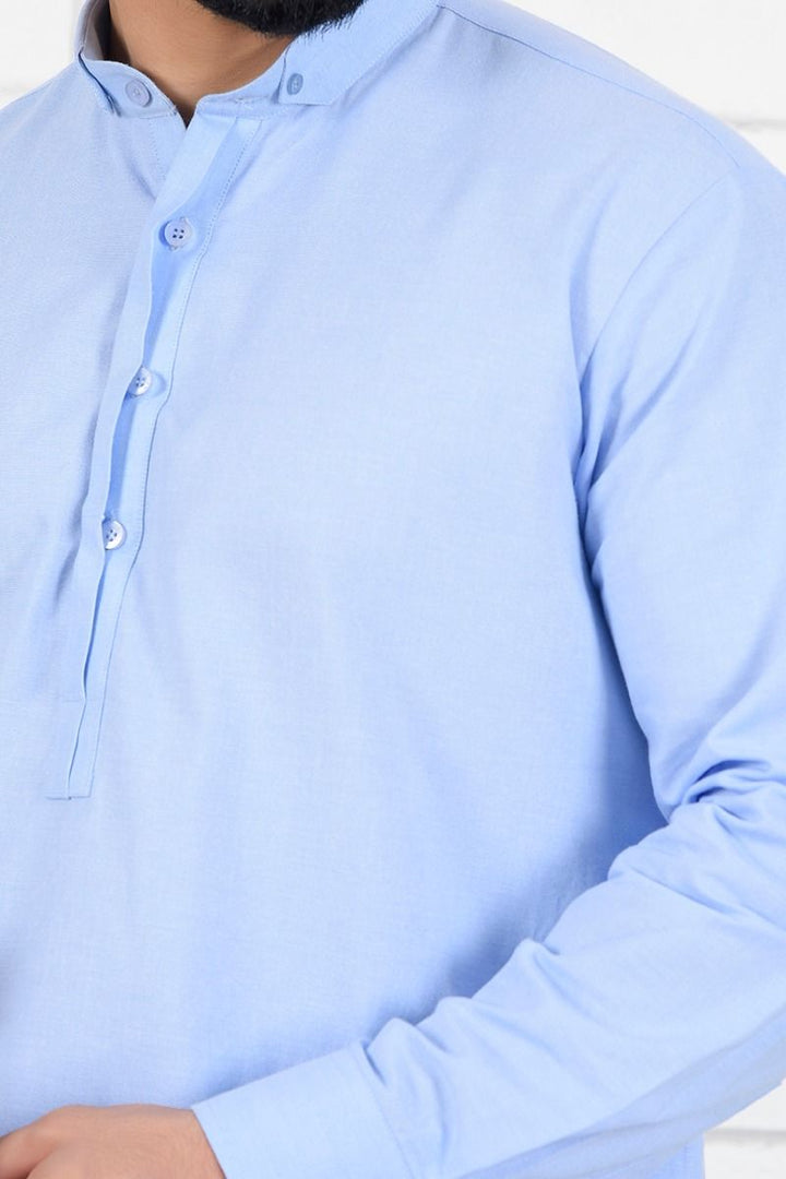 Blue Qaftan Cotton Kurta Equator