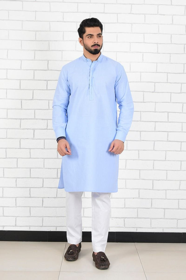 Blue Qaftan Cotton Kurta Equator