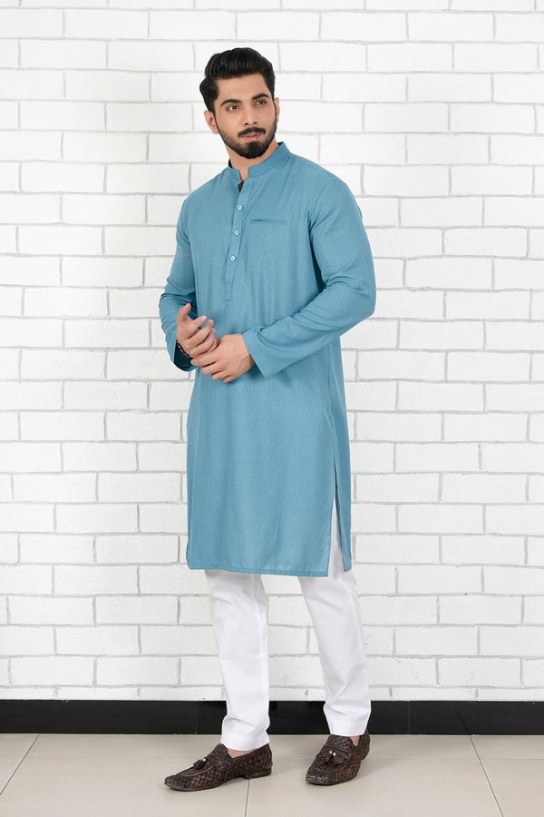 PINSTRIPE QAFTAN KURTA Equator